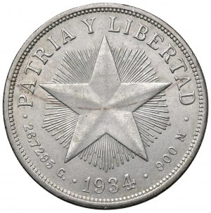 Foreign coins - CUBA Weight 1934 - KM 15 AG (g 26.66)...