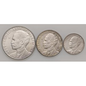 Foreign coins - CUBA Peso, 50 e 25 Centavos 1953 - KM 29, 28,...