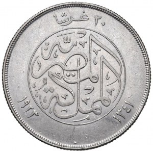 Foreign coins - EGITTO Ahmed Fuad I (1922-1936) 20 Piastres 1...