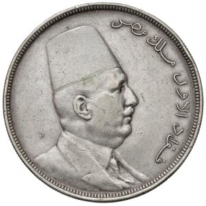 Foreign coins - EGITTO Ahmed Fuad I (1922-1936) 20 Piastres 1...