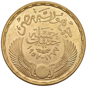 Zahraničné mince - EGYPT 5 libier 1377 (1957) - KM 388; Fr. 39 ...