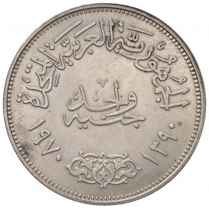 Zahraničné mince - EGYPT Pound 1390 (1970) - KM 425 AG (g 25.06...