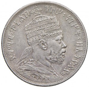 Foreign coins - ETHIOPIA Menelik II (1889-1913) Quarter Birr...