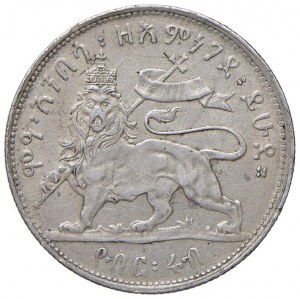 Foreign coins - ETHIOPIA Menelik II (1889-1913) Quarter Birr...
