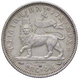 Foreign coins - ETHIOPIA Menelik II (1889-1913) Quarter Birr...