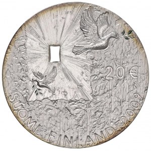 Zahraničné mince - FÍNSKO 20 Euro 2009 Mier a bezpečnosť - K...