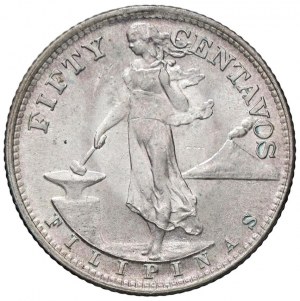 Foreign coins - PHILIPPINE 50 Centavos 1945 - KM 183 AG (g 9.9...