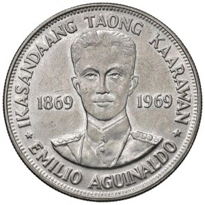 Foreign coins - FILIPPINE Peso 1969 - KM 201 AG (g 26,33) Col...