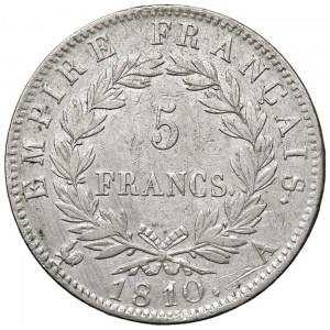Foreign coins - FRANCE Napoleon (1804-1814) 5 Francs 1810 ...