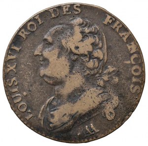 Foreign coins - FRANCE Louis XVI (1774-1792) 12 Deniers 1791...