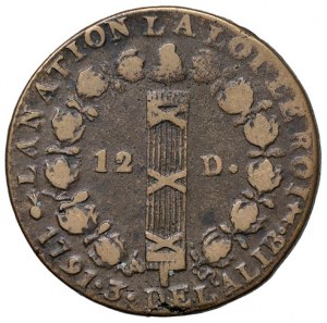 Foreign coins - FRANCE Louis XVI (1774-1792) 12 Deniers 1791...