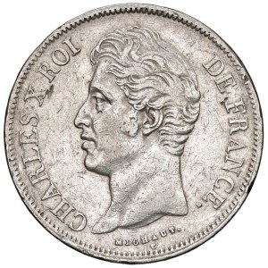 Foreign coins - FRANCIA Carlo X (1824-1830) 5 Franchi 1828 D ...