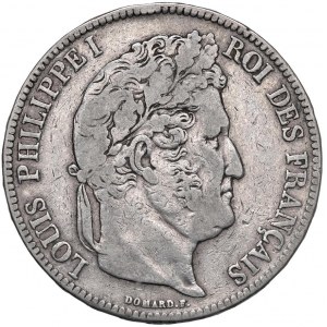 Foreign coins - FRANCIA Luigi Filippo (1830-1848) 5 Franchi 1...
