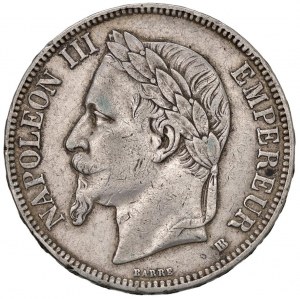 Foreign coins - FRANCE Napoleon III (1852-1870) 5 Francs 1...