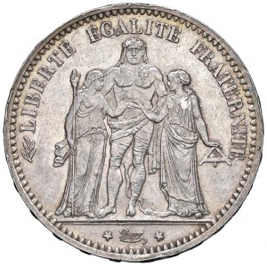 Foreign coins - FRANCIA 5 Franchi 1874 A - KM 820.1 AG (g 25,...