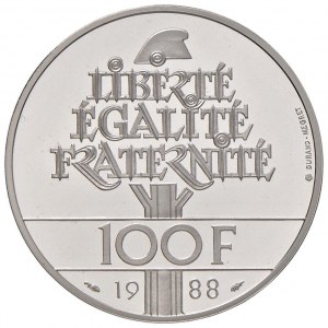 Foreign coins - FRANCE 100 Francs 1988 - KM 966 AG In case...