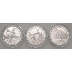 Foreign coins - FRANCIA Lotto di 3 confezioni olimpiadi Alber...