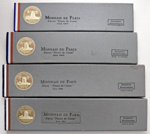Foreign coins - FRANCE Lot of 4 packs: Division series...