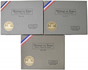 Foreign coins - FRANCE Lot of 3 packs: Division series...