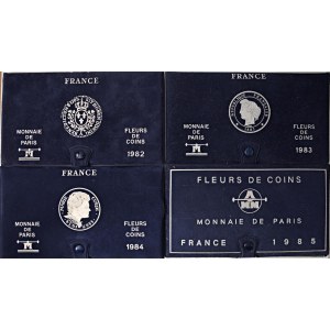 Foreign coins - FRANCIA Lotto di 4 confezioni: Serie division...