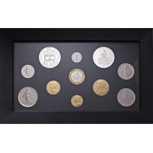 Foreign coins - FRANCIA Lotto di 2 confezioni: Serie division...