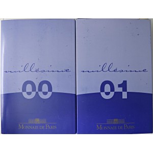 Foreign coins - FRANCIA Lotto di 3 confezioni: Serie division...