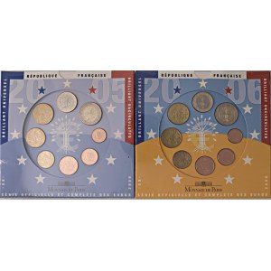 Foreign coins - FRANCIA Lotto di 4 confezioni: Serie division...