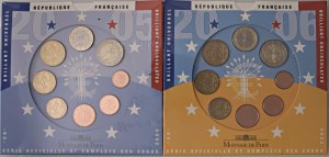 Foreign coins - FRANCE Lot of 5 packs: Division series...