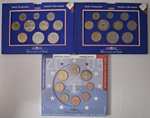 Foreign coins - FRANCE Lot of 5 packs: Division series...