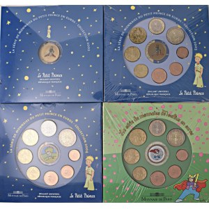 Foreign coins - FRANCIA Lotto di 4 confezioni: Serie division...