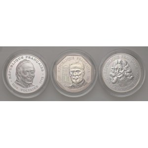 Foreign coins - FRANCIA Lotto di 3 confezioni: 100 franchi 19...
