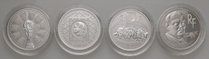 Foreign coins - FRANCE Lot of 4 packs: 10 francs 199...