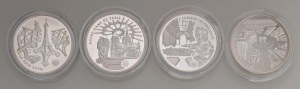 Foreign coins - FRANCE Lot of 4 packs: 10 francs 200...