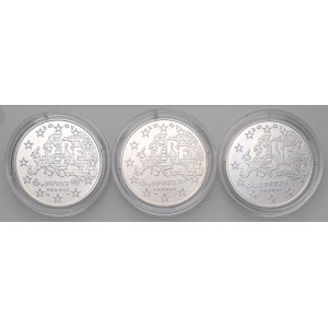 Foreign coins - FRANCIA Lotto di 3 confezioni: 6,55957 franch...