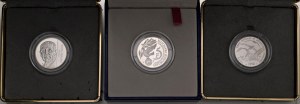 Foreign coins - FRANCE Lot of 3 packs: 5 francs 1992...