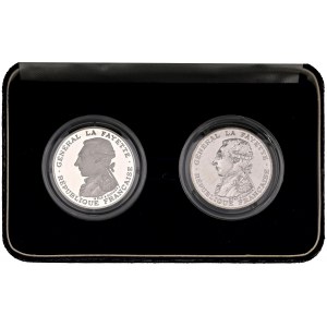Foreign coins - FRANCIA Lotto di 3 confezioni: 100 franchi + ...