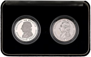 Foreign coins - FRANCE Lot of 3 packs: 100 francs + ...