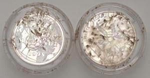 Foreign coins - FRANCE Lot of 2 coins: 1 franc 1998 