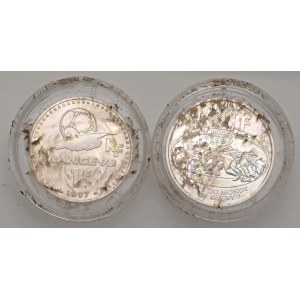 Foreign coins - FRANCIA Lotto di 2 monete: 1 franco 1998 Cou...