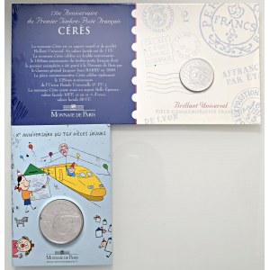 Foreign coins - FRANCIA Lotto di 6 confezioni: 1/4 euro 2006 ...
