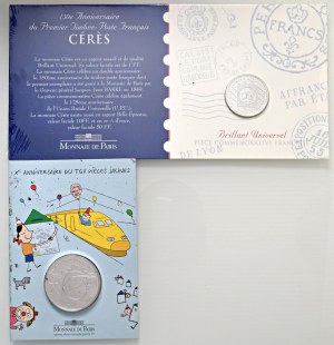 Foreign coins - FRANCE Lot of 6 packs: 1/4 euro 2006 ...