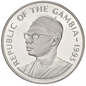 Foreign coins - GAMBIA 20 Dalasis 1993 - KM 32 AG (g 31,47)...