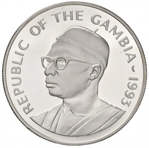Foreign coins - GAMBIA 20 Dalasis 1993 - KM 32 AG (g 31.47)...