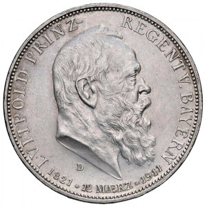 Foreign coins - GERMANIA Baviera - Luitpold (1886-1912) 5 Mar...