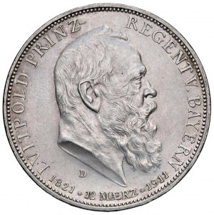 Foreign coins - GERMANY Bavaria - Luitpold (1886-1912) 5 Mar...