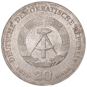 Foreign coins - GERMANY 20 Marks 1970 Friedrich Engels - KM...