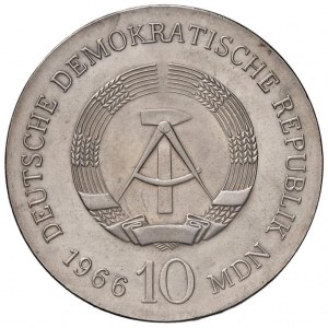 Foreign coins - GERMANY 10 Marks 1966 Karl Friedrich Schink...