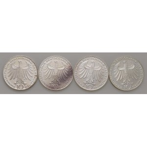 Foreign coins - GERMANIA 10 Marchi 1972 D, F, G e J - KM 132 ...