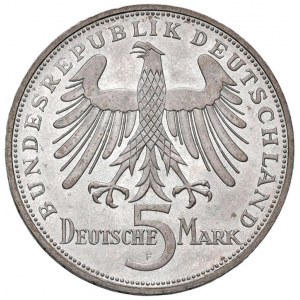Foreign coins - GERMANIA 5 Marchi 1955 F Friedrich von Schill...