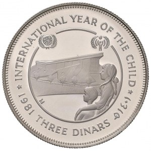 Foreign coins - GIORDANIA Hussein bin Talal (1952-1999) 3 Din...